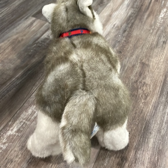 SIBERIAN HUSKY retired BUILD A BEAR workshop babw bab puppy PLUSH dog WOLF - Picture 7 of 7